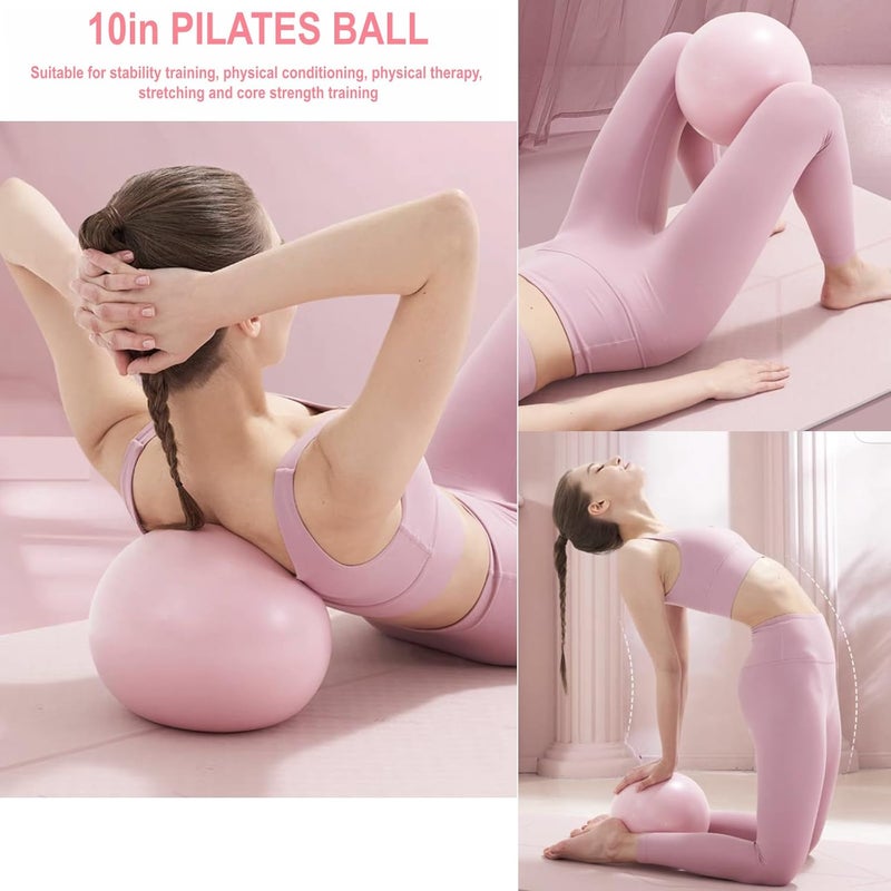 Nuplot Pilates Equipment 15" Pilates Ring Plus, Pilates Kit for Home Workouts, Pilates Essentials Kit for Women with Pilates Ring and Ball Set, Booty Bands, Figure 8 Resistance Band, Yoga Band - Image 3